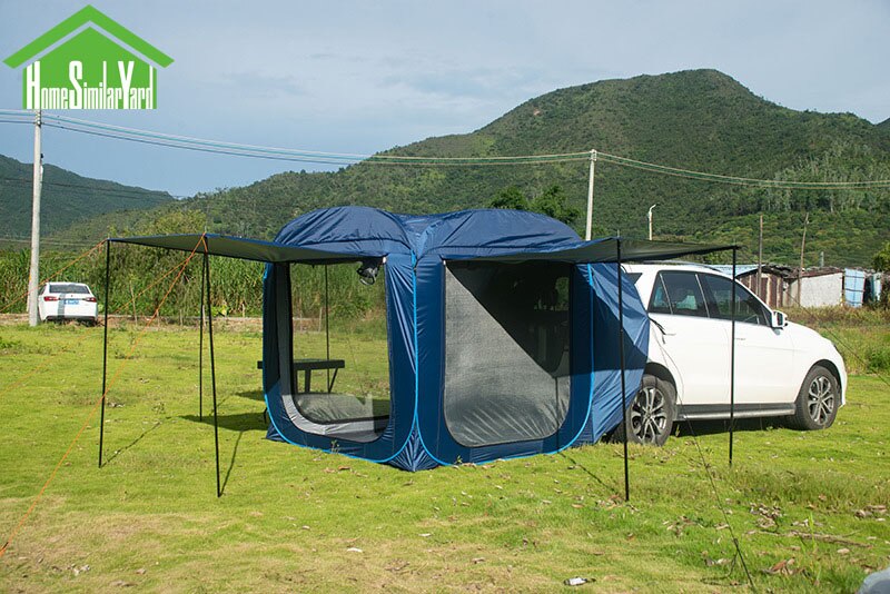 Cheap Goat Tents Car Rear Tent Pop Up Outdoor Camping Sunshade Tents Hiking Waterproof Windproof Self Driving Tour Car Rear Awning Trunk Tents   